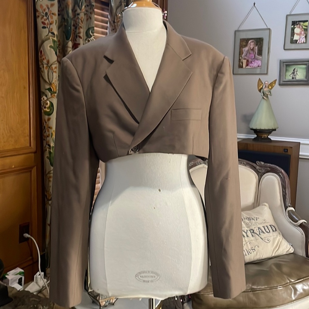 Havre Studio Brown Cropped Blazer S